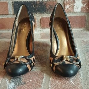 Coach Calf Hair Animal Print Pumps